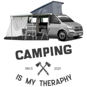 camping-is-my-theraphy-bus-wohnmobil-maenner-premium-t-shirt